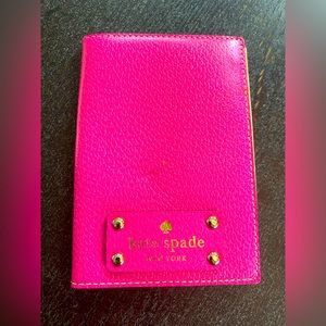 Bright Pink Kate Spade Passport cover